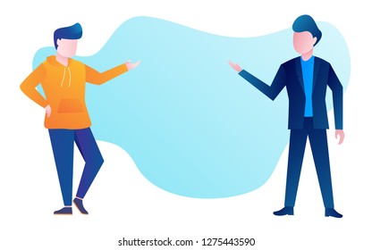 daily activity a man with the businessman vector flat design style for landing page website