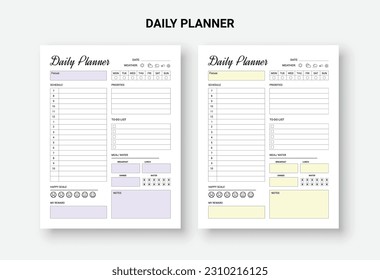 Daily agenda template Plan your daily activities. a daily schedule template