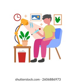 Daily Body Temperature Check Vector Illustration