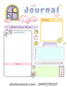 daily bullet journal template design