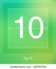 Daily Calendar 2014 - April 10 