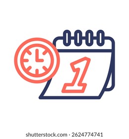 Daily Calendar Icon Element For Design