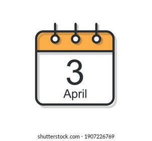 Daily calendar icon in flat design style. Vector Illustration Easy to edit, manipulate, resize or color.