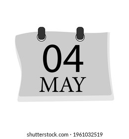 daily calendar icon template isolated on white background. illustration vector