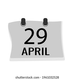 daily calendar icon template isolated on white background. illustration vector