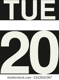 Daily calendar on black background vector.