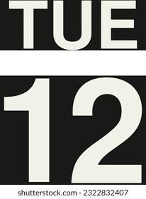 Daily calendar on black background vector.
