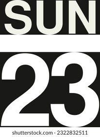 Daily calendar on black background vector.