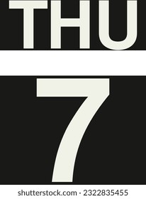 Daily calendar on black background vector.
