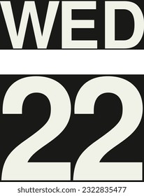 Daily calendar on black background vector.
