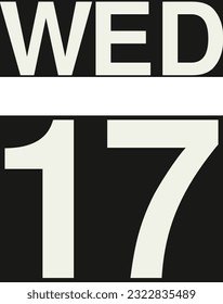 Daily calendar on black background vector.