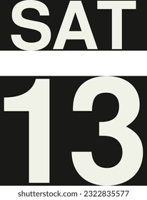 Daily calendar on black background vector.