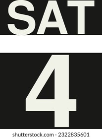 Daily calendar on black background vector.