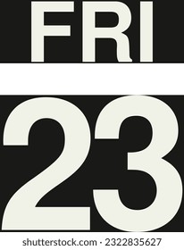 Daily calendar on black background vector.
