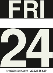 Daily calendar on black background vector.