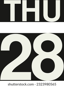 Daily calendar on black background vector.