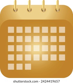 Daily Calendar vector. White Background