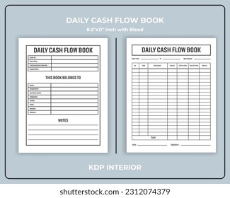 Daily Cash Flow Book  KDP Interior 