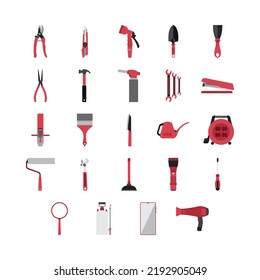 Daily Equipment Tools Vector Icon in Color Style