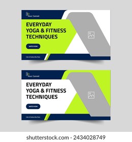 Daily exercise routine advice and techniques Techniques for an exercise routine Easily customizable vector eps 10 file format for creating thumbnail banners and movie covers