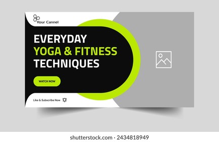 Daily exercise routine advice and techniques Techniques for an exercise routine Easily customizable vector eps 10 file format for creating thumbnail banners and movie covers 