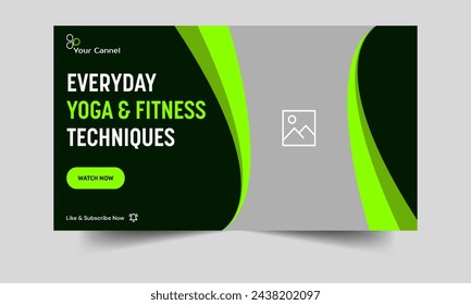 Daily exercise routine advice and techniques techniques for an exercise regimen easily customizable vector EPS 10 file format for creating thumbnail banners and cover design