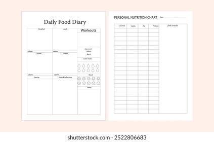 daily food journal Kdp Interiors