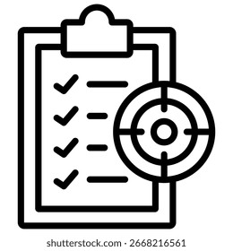 Daily Goals Icon Element for Design
