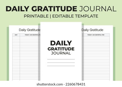 Daily Gratitude Journal KDP Interior