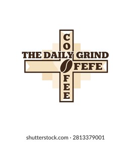 The Daily Grind Coffee Logo Design.