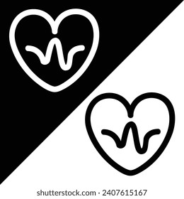 Icono vectorial de aplicación de mantenimiento diario, estilo de esquema, aislado en fondo negro y blanco.