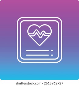 Daily Health App vector icon. Can be used for printing, mobile and web applications.