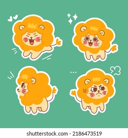 Daily Life of Little Jungle King Digital Illustration Asset Pack