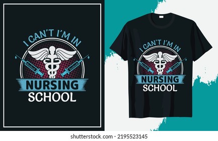 Daily Life Nurse T-shirt Design vector