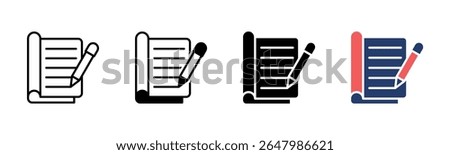 Daily Log icon sheet multiple style collection
