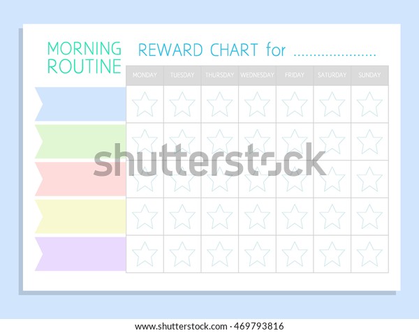 Daily Routine Sticker Chart