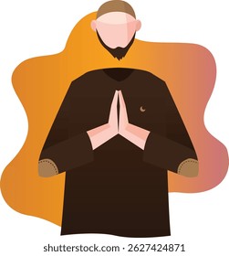 Ilustraciones vectoriales diarias de actividad musulmana