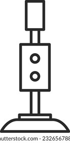 Daily necessities line drawing illustration Small vacuum cleaner