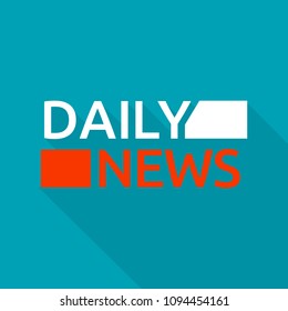 Daily News Logo. Flat Illustration Of Daily News Vector Logo For Web Design