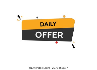 daily offer button vectors.sign label speech bubble daily offer
