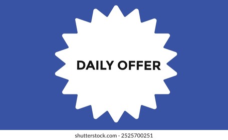 Oferta diaria Botón Web Anuncio Plantillas. Ilustración vectorial 

