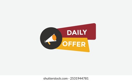 Oferta diaria Número de cuenta regresiva Anuncio Plantillas. Ilustración vectorial 
