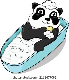 Baño de burbuja diario Panda