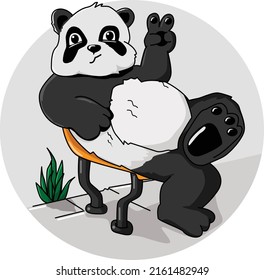 Daily Panda take photo selfie