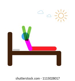 daily pictogram art, stick symbol person work, vector illustration sign