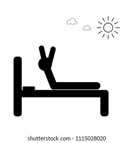 daily pictogram art, stick symbol person work, vector illustration sign