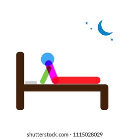 daily pictogram art, stick symbol person work, vector illustration sign