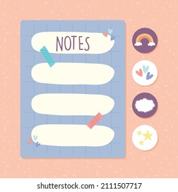 daily planner card with items