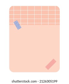 daily planner design over white