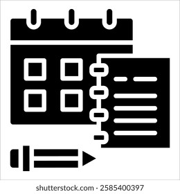 Daily Planner Icon Element For Design